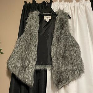 Fur Vest, worn once.